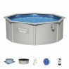 Piscina 360x120 cm, cadru metal, 10.990 litri, filtru nisip, panza pamant, cadru metal
