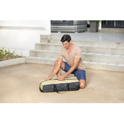 Pavilion pentru piscina, diametru 390 cm, inaltime 255 cm, 4 usi detasabile, 4 buzunare