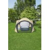 Pavilion pentru piscina, diametru 390 cm, inaltime 255 cm, 4 usi detasabile, 4 buzunare
