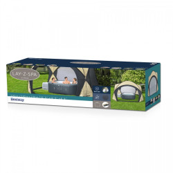 Pavilion pentru piscina, diametru 390 cm, inaltime 255 cm, 4 usi detasabile, 4 buzunare