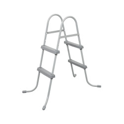 Scara piscina 2 trepte, cadru metalic, inaltime 84 cm