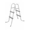 Scara piscina 2 trepte, cadru metalic, inaltime 84 cm