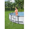 Scara piscina 2 trepte, cadru metalic, inaltime 84 cm