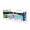 Scara dubla acces piscina, inaltime 107 cm, structura metalica, trepte plastic