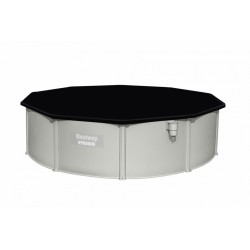 Piscina rotunda din otel 460x120 cm, Hydrium, 17.430 l, skimmer, husa si scara acces
