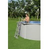 Piscina rotunda din otel 460x120 cm, Hydrium, 17.430 l, skimmer, husa si scara acces