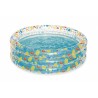 Piscina rotunda transparenta 122x25 cm, supapa siguranta, material vinil, 697 litri
