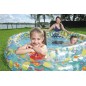 Piscina rotunda transparenta 122x25 cm, supapa siguranta, material vinil, 697 litri Piscina rotunda transparenta 122x25 cm, supapa siguranta, material vinil, 697 litri