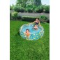 Piscina rotunda transparenta 122x25 cm, supapa siguranta, material vinil, 697 litri Piscina rotunda transparenta 122x25 cm, supapa siguranta, material vinil, 697 litri