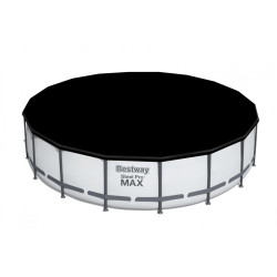 Piscina cadru metalic, diametru 549 cm, inaltime 122 cm, 23062l, filtru cu cartus, treapta siguranta