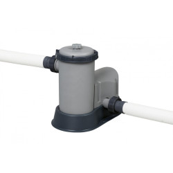 Piscina cadru metalic, diametru 549 cm, inaltime 122 cm, 23062l, filtru cu cartus, treapta siguranta