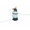 Pompa de nisip pentru curatare piscine, Bestway FLOWCLEAR, debit 3028L/h, manometru incorporat