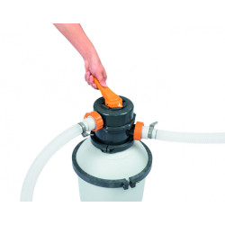 Pompa de nisip pentru curatare piscine, Bestway FLOWCLEAR, debit 3028L/h, manometru incorporat