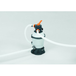 Pompa de nisip pentru curatare piscine, Bestway FLOWCLEAR, debit 3028L/h, manometru incorporat