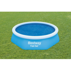 Copertina pentru piscina rotunda, diametru 210 cm, albastru