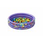 Piscina gonflabila 2 in 1 pentru copii, 102x 25 cm, 3 inele, 50 bile incluse, capacitate 101 litri Piscina gonflabila 2 in 1 pentru copii, 102x 25 cm, 3 inele, 50 bile incluse, capacitate 101 litri