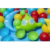 Piscina gonflabila 2 in 1 pentru copii, 102x 25 cm, 3 inele, 50 bile incluse, capacitate 101 litri