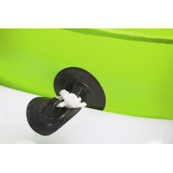 Saltea gonflabila tip insula pentru apa, 275x255x65 cm, suporturi pahare, maxim 450 kg