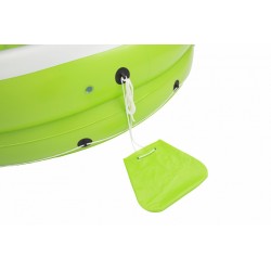 Saltea gonflabila tip insula pentru apa, 275x255x65 cm, suporturi pahare, maxim 450 kg