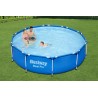 Piscina rotunda 305 x 76 cm, capacitate 4.678 l, rame metalice, pereti PVC, Steel Pro