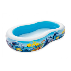 Piscina gonflabila pentru copii, 262x157x46 cm, 544 litri, 2 camere de aer