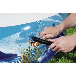 Piscina gonflabila pentru copii, 262x157x46 cm, 544 litri, 2 camere de aer