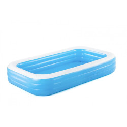 Piscina de familie 305x183x56cm, 3 inele, material vinil, 3 supape incorporate