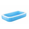 Piscina de familie 305x183x56cm, 3 inele, material vinil, 3 supape incorporate