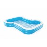 Piscina gonflabila 305x274x46 cm, 1207 L, suporturi pahare, forma asimetrica