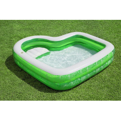 Piscina BESTWAY 231x231x51 cm, 282 l, suport pahare, scaun