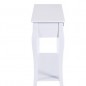 Masa tip consola 100x33x79 cm, 2 sertare, picioare lemn pin, blat MDF, alb Masa tip consola 100x33x79 cm, 2 sertare, picioare lemn pin, blat MDF, alb