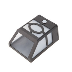 Aplica solara LED cu senzor de miscare, putere 0.55W, ABS negru