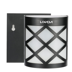 Aplica solara cu 6 LED-uri, din ABS si PC, factor IP55