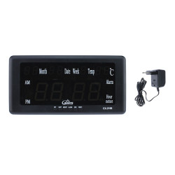 Ceas digital LED, 220V, functie memorare ora, 8 grupe alarma, Caixing