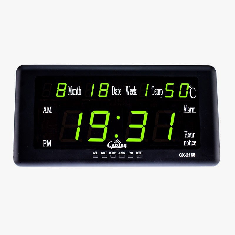 Ceas digital LED, memorare ora, 8 grupe alarma, Caixing, resigilat