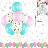 Kit aranjament baloane Sirena, material latex, 30 cm