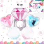 Kit 5 baloane decor petrecere inel de logodna, folie aluminiu, 45 cm
