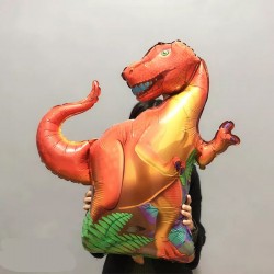 Balon figurina Dinozaur T Rex, 91x76 cm, folie de aluminiu