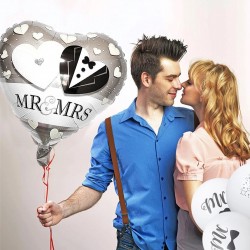 Balon forma inima, Mr&Mrs,...