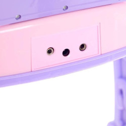 Pian electronic cu microfon, LED, 12 melodii, scaun, 4 accesorii