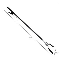 Cleste metalic colectarea deseurilor, actionare manuala, lungime 92 cm