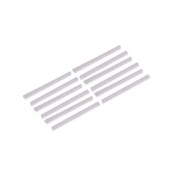 Ornamente reflectorizante pentru spite bicicleta, set 12 bucati, alb