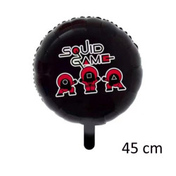 Kit 5 baloane Squid Game 68x44 cm, aranjament party balon folie