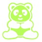 Sticker fosforescent decorativ model Panda Sticker fosforescent decorativ model Panda