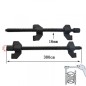 Presa pentru arcuri auto si amortizoare, lungime 38 cm, otel, set 2 buc Presa pentru arcuri auto si amortizoare, lungime 38 cm, otel, set 2 buc
