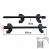 Presa pentru arcuri auto si amortizoare, lungime 38 cm, otel, set 2 buc