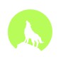 Sticker decorativ glow luminos model Lup-Luna Sticker decorativ glow luminos model Lup-Luna