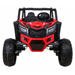 Masinuta electrica Buggy UTV-MX, roti spuma EVA, 2 locuri, rosu/negru