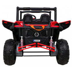 Masinuta electrica Buggy UTV-MX, roti spuma EVA, 2 locuri, rosu/negru