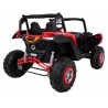 Masinuta electrica Buggy UTV-MX, roti spuma EVA, 2 locuri, rosu/negru
